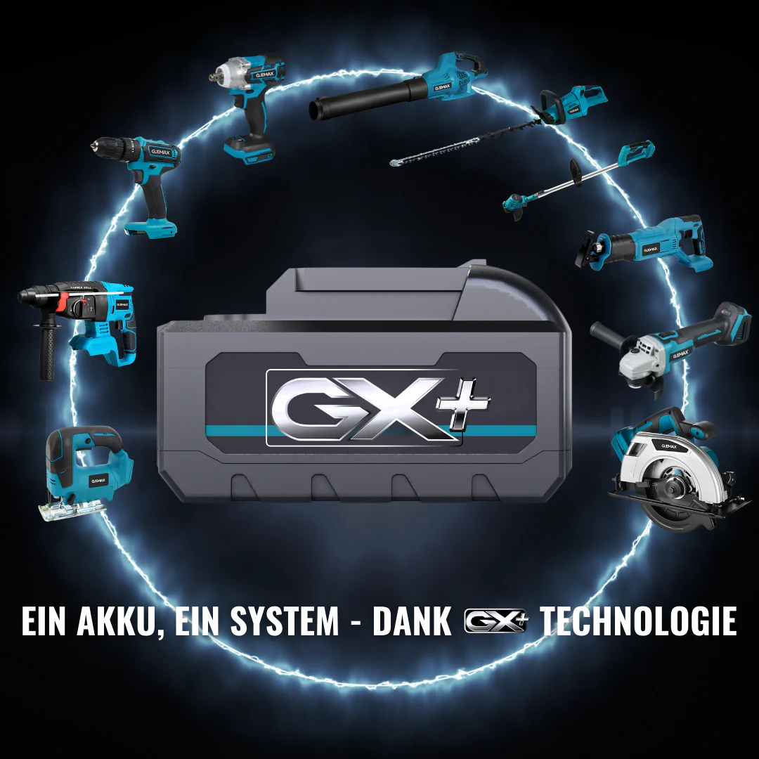 GJEMAX AKKU-SCHLAGSCHRAUBER 18V | 520NM + GRATIS WINKELSCHLEIFER - Image 10